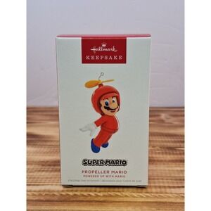Hallmark 2024 keepsake ornament Super Mario Propeller‎ Mario